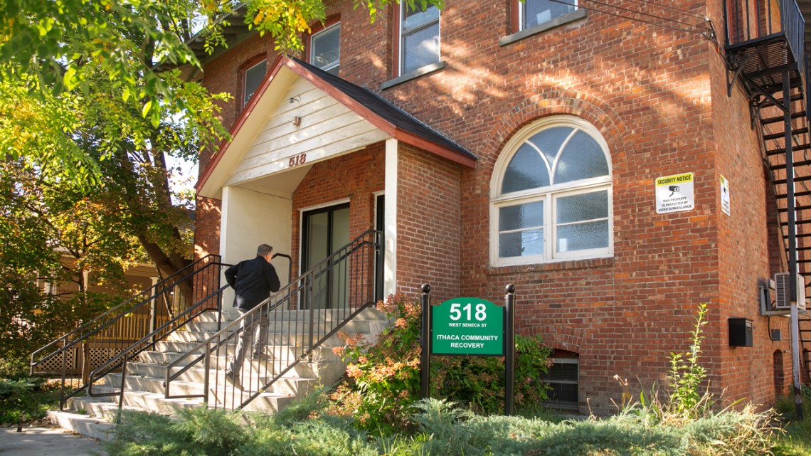 
Ithaca Community Recovery, located in downtown Ithaca, schedules more than 200 meetings a month for 35 groups - a new platform designed by project team Hack4Impact will make it easier to populate, track and edit the calendar. Jason Koski/Cornell University