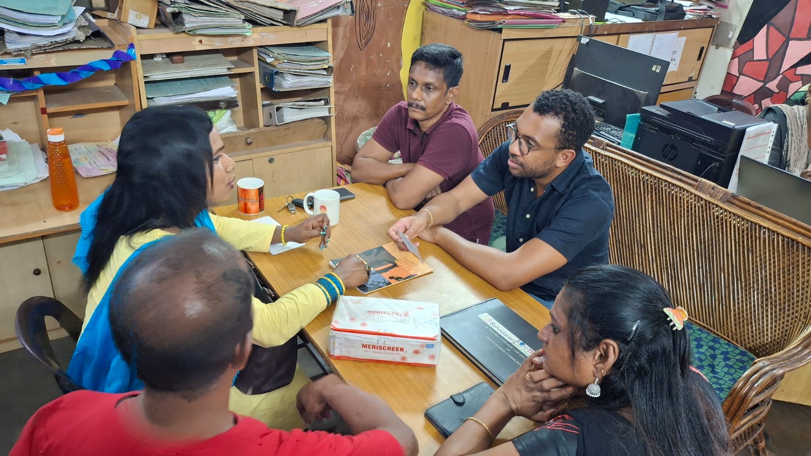 William Lodge II visited with community-based organizations supporting LGBTQ+ communities in Chennai as part of his community-engaged research focused on HIV, aging and LGBTQ+ health equity in India. photo/provided